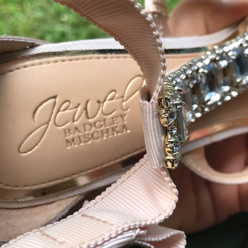 Jewel Badgley Mischka heels Sz 8.5 - Picture 7 of 7